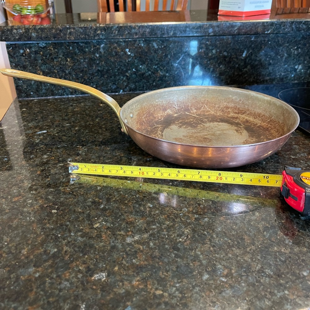 Mauviel copper fry skillet 10.75 in